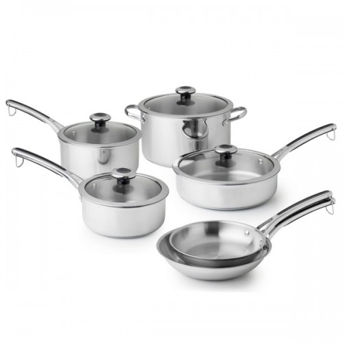 Revere Copper Confidence Core 10-Piece Stainless Steel Cookware Set