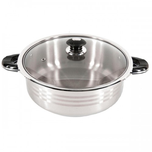 Better Chef 18/10 Stainless Steel Casserole Stew Low Pot with Glass Lid