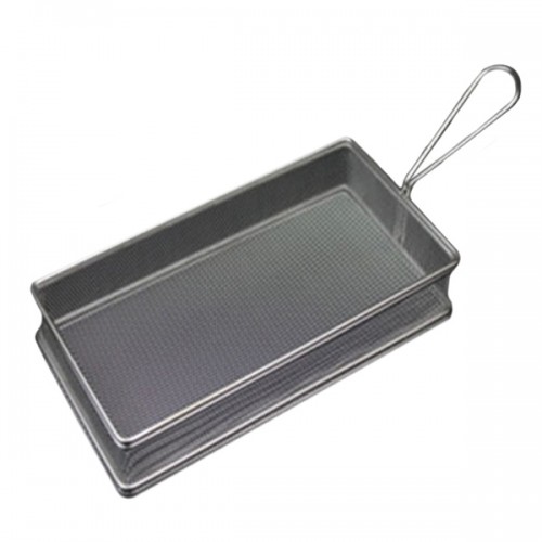 Small Fried Food Basket Stainless Steel J rectangle thin gridding