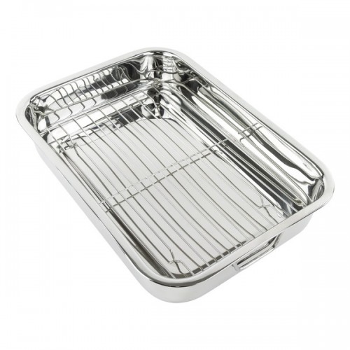 Stainless Steel 16-inch Lasagna Pan with Rack