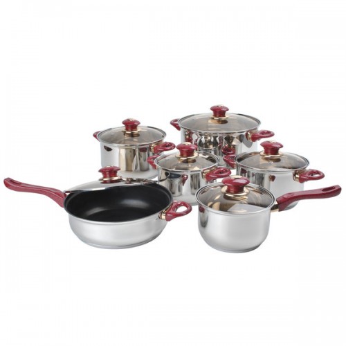Stainless Steel Capsulated 12-Piece Cookware Set