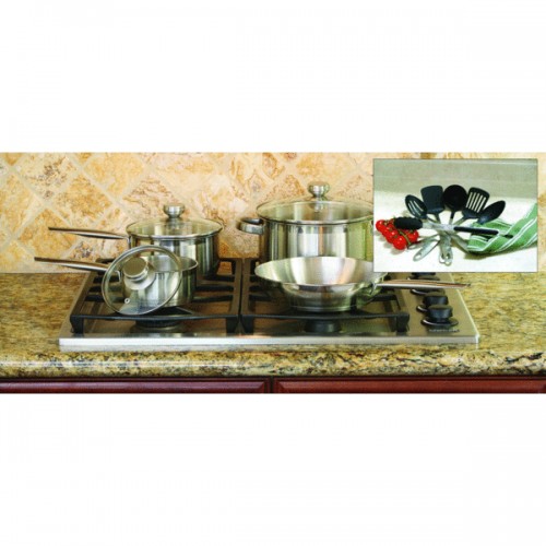 Stainless Steel Cookware and Tool Set