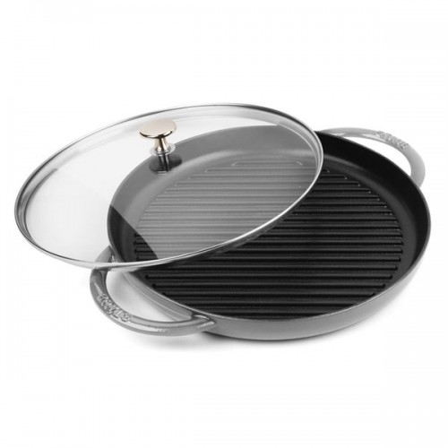 Staub Graphite Grey Cast Iron 12-inch Round Steam Grill