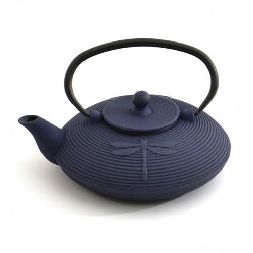 Studio Dark Blue Cast Iron 3-cup Teapot