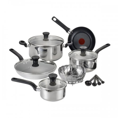 T-Fal Excite Stainless Steel 14-piece Set