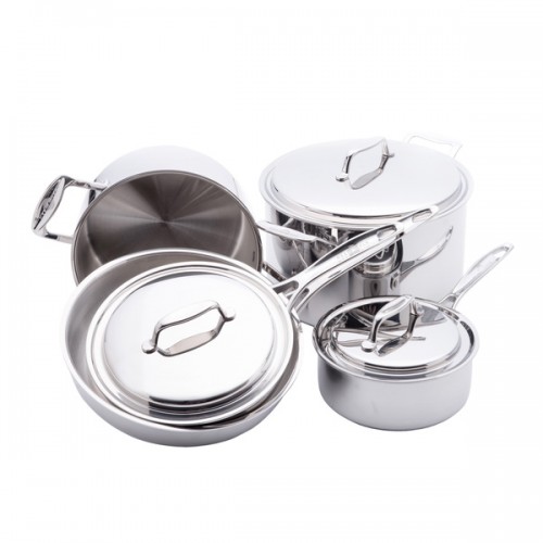 USA Pan 8-piece Stainless Steel Cookware Set