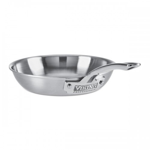 Viking Professional 5-Ply Fry Pan with Satin Finish Small 8-Inch Stainless Steel