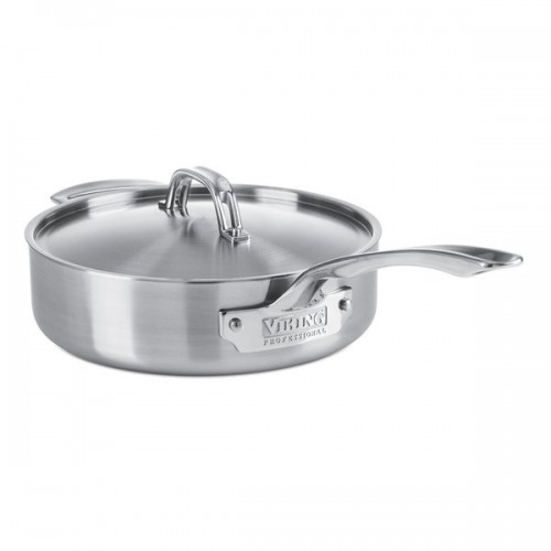 Viking Professional 5-Ply Saute Pan with Satin Finish 3.4-Quart Stainless Steel